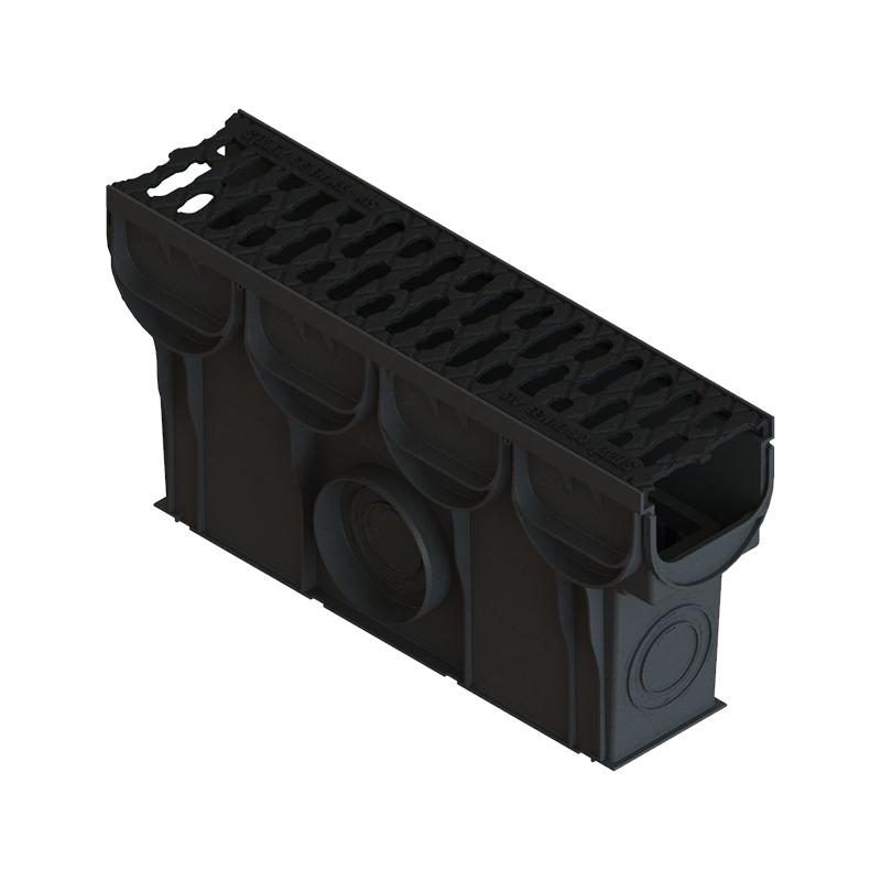 Пескоуловитель ПУ-10.14.25-ПП S'park DN100 пластиковый с решеткой 500x133 мм H250 0888031 Standartpark