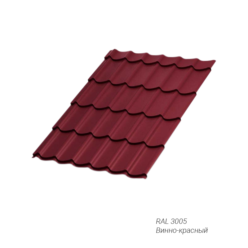 Металлочерепица Металл Профиль Ламонтерра®X 0,5 мм покрытие VikingMP® E заказной цвет