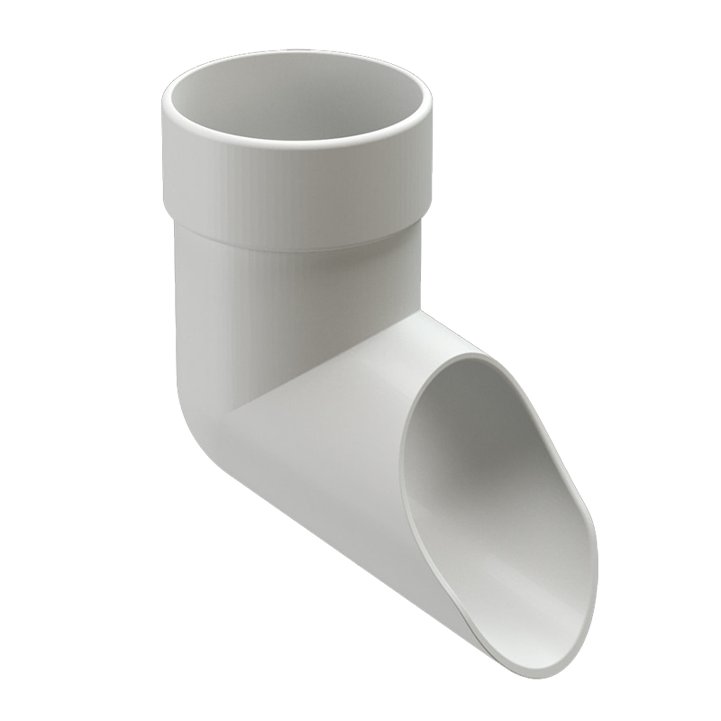 Колено сливное Docke LUX D100 Пломбир RAL9003