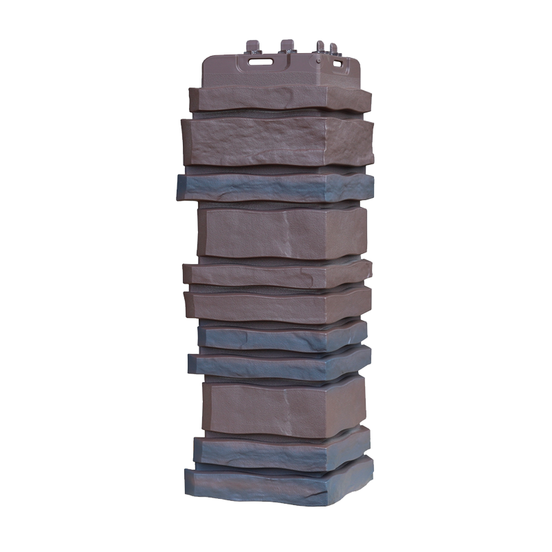 Внешний угол для фасадной панели Grand Line Design Plus Сланец Орех